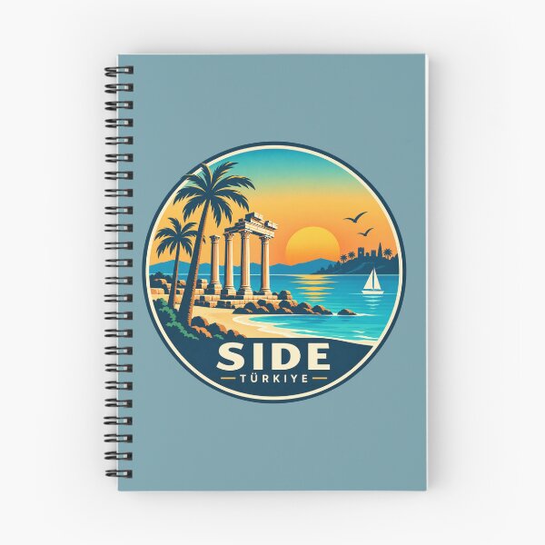 Item preview, Side Türkiye Retro Mediterranean Sunset Travel Art designed and sold by GusiaTreasures.