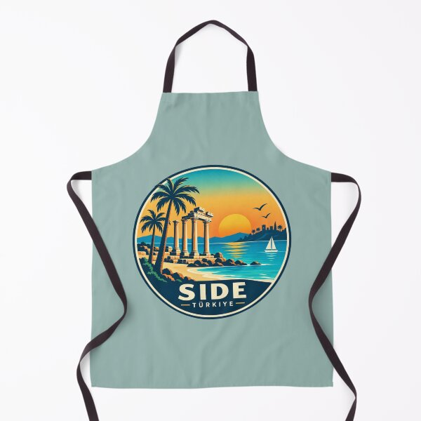 Item preview, Side Türkiye Retro Mediterranean Sunset Travel Art designed and sold by GusiaTreasures.