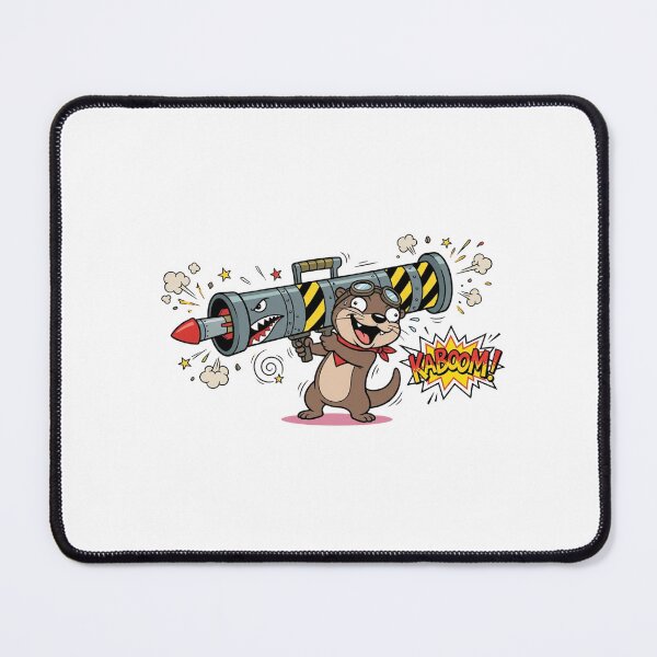 Item preview, Funny Otter Rocket Launcher Kaboom Meme designed and sold by jeshands.