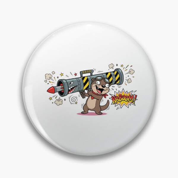 Item preview, Funny Otter Rocket Launcher Kaboom Meme designed and sold by jeshands.