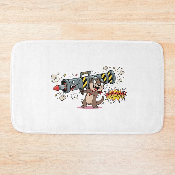 Item preview, Funny Otter Rocket Launcher Kaboom Meme designed and sold by jeshands.
