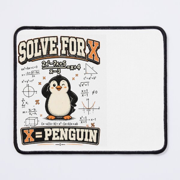 Item preview, Solve for X X Equals Penguin Funny Math designed and sold by CalmDownZone ⭐️⭐️⭐️⭐️⭐️.
