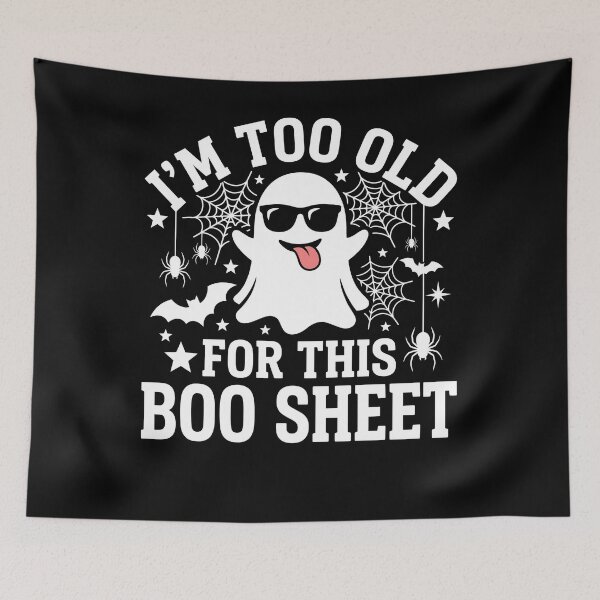 Item preview, Silly Ghost Sunglasses Too Old For This Boo Sheet designed and sold by MizoX7.