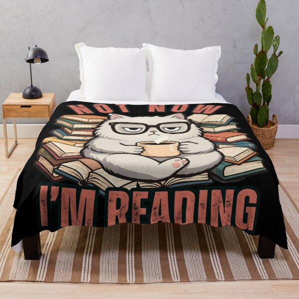 Item preview, Not Now I'm Reading Cute  Cats Book Lover Gifts designed and sold by LeSoniPapaPrint.