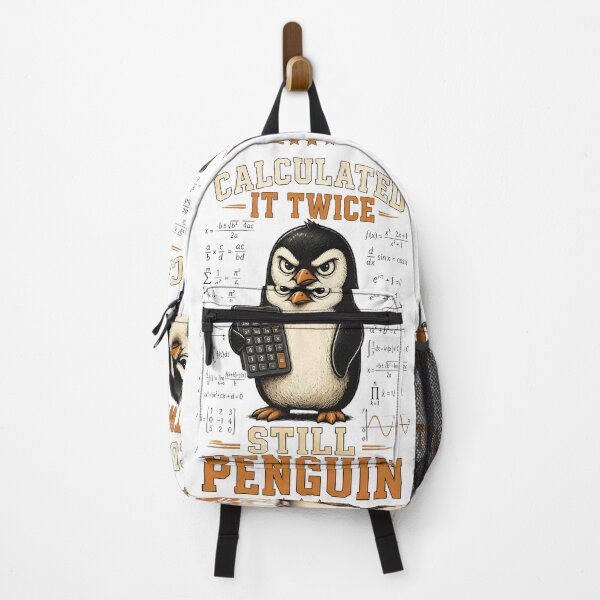 Item preview, Calculated It Twice Still Penguin Funny Math designed and sold by CalmDownZone ⭐️⭐️⭐️⭐️⭐️.