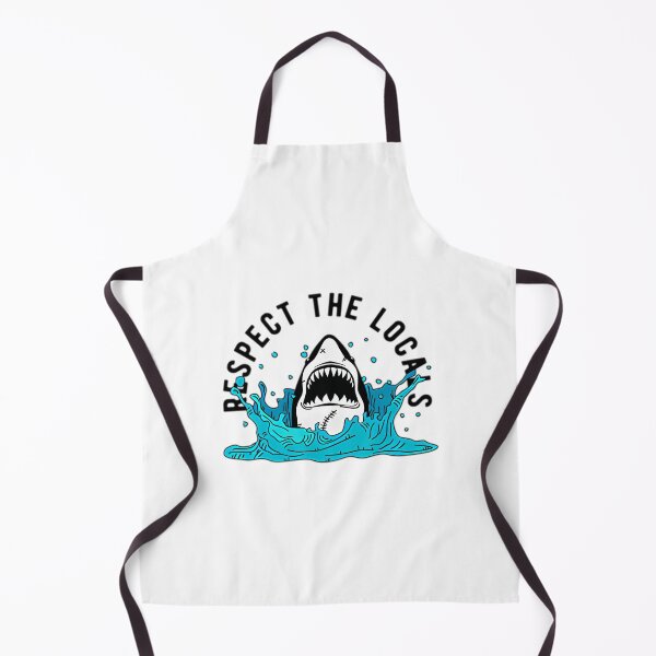 Item preview, Surf Sticker - Respect The Locals Shark Attack designed and sold by IdealiftsArt.
