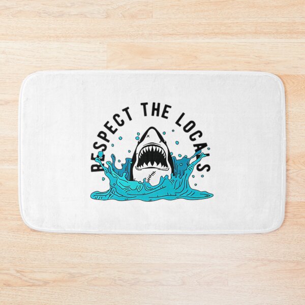 Item preview, Surf Sticker - Respect The Locals Shark Attack designed and sold by IdealiftsArt.