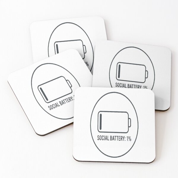 Item preview, Social Battery At 1% Funny Introvert Shirt designed and sold by ArtsyElegance4U ⭐⭐⭐⭐⭐.
