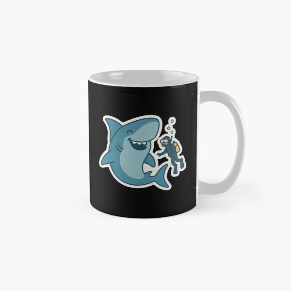 Item preview, Scuba Shark Sticker designed and sold by IdealiftsArt.