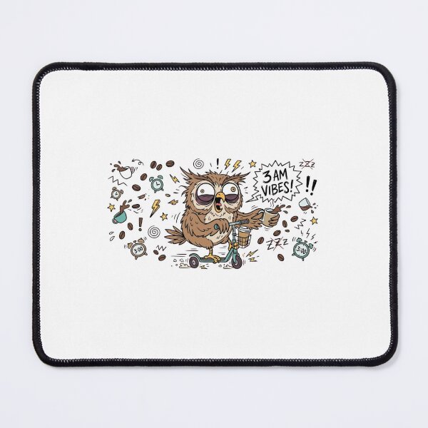 Item preview, Funny Insomniac Owl 3 AM Vibes Meme designed and sold by jeshands.