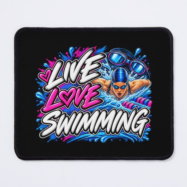Item preview, Live Love Swimming  designed and sold by OurFunnyDesigns.