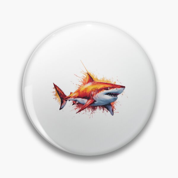 Item preview, Watercolor Shark Sticker - Vibrant Ocean Predator Art designed and sold by IdealiftsArt.