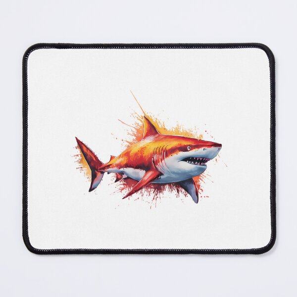 Item preview, Watercolor Shark Sticker - Vibrant Ocean Predator Art designed and sold by IdealiftsArt.
