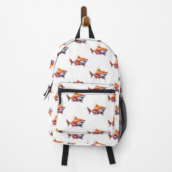 Item preview, Watercolor Shark Sticker - Vibrant Ocean Predator Art designed and sold by IdealiftsArt.