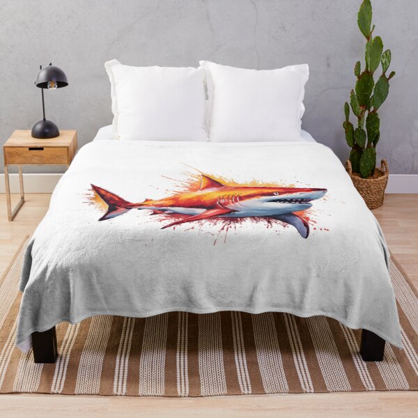 Item preview, Watercolor Shark Sticker - Vibrant Ocean Predator Art designed and sold by IdealiftsArt.