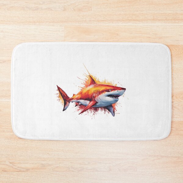 Item preview, Watercolor Shark Sticker - Vibrant Ocean Predator Art designed and sold by IdealiftsArt.