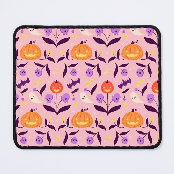 Item preview, Cute Halloween Pattern - Pumpkins, Skulls, Ghost, and Bat designed and sold by rooandjoo.