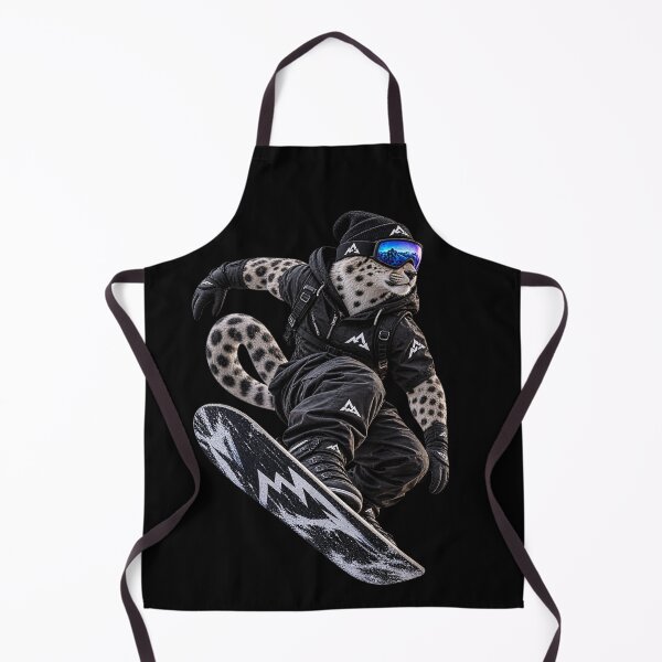 Item preview, Snow Leopard Snowboarder – Winter Sports Mountain Adventure designed and sold by FXFandomFactory.