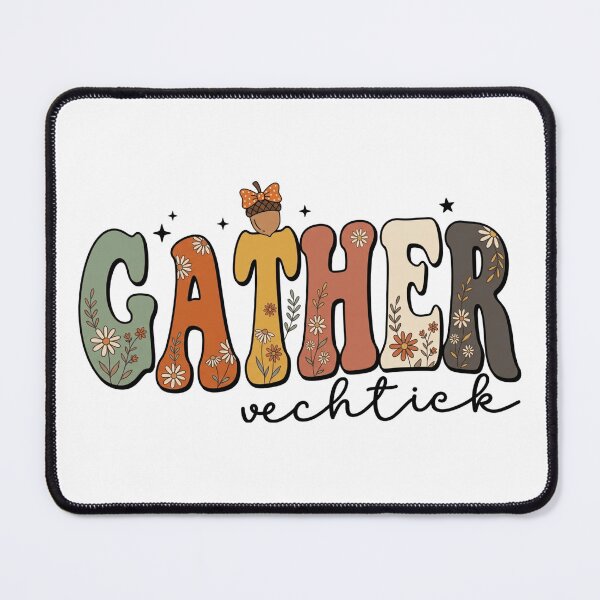 Item preview, Gather Floral Autumn Text - Cute Fall Cottagecore Halloween Design designed and sold by WillCraftx.