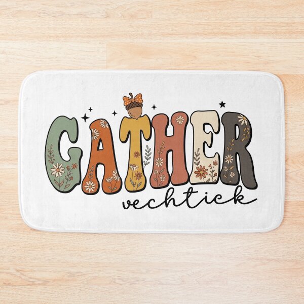 Item preview, Gather Floral Autumn Text - Cute Fall Cottagecore Halloween Design designed and sold by WillCraftx.