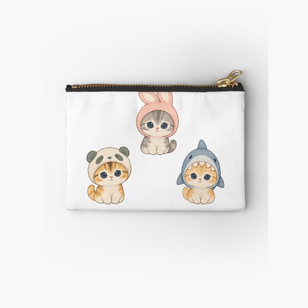 Item preview, Cute Costume Kittens – Panda Bunny & Shark Watercolor Cats designed and sold by Cosmyna.