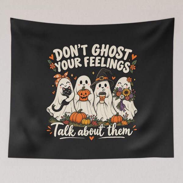 Item preview, Don't Ghost Your Feelings T-Shirt, Mental Health Awareness Shirt, Halloween School Counselor Tee designed and sold by greatmar1.