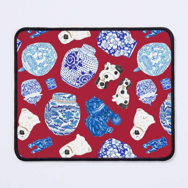 Item preview, Chinoiserie Curiosity Cabinet in Scarlet Red designed and sold by YesterdayColl.