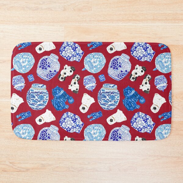Item preview, Chinoiserie Curiosity Cabinet in Scarlet Red designed and sold by YesterdayColl.