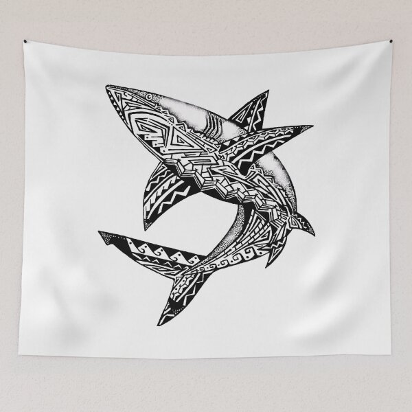 Item preview, Tiburón tribal designed and sold by IdealiftsArt.