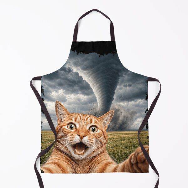 Item preview, Cat Taking Selfie With Tornado Meteorologist Gifts designed and sold by 76Valeria.