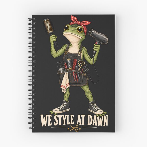 Item preview, We Style At Dawn Hair Stylist Shirt, Funny Frog Meme Hairdresser Tee, Cosmetology School TShirt, Salon Owner Gift designed and sold by greatmar1.