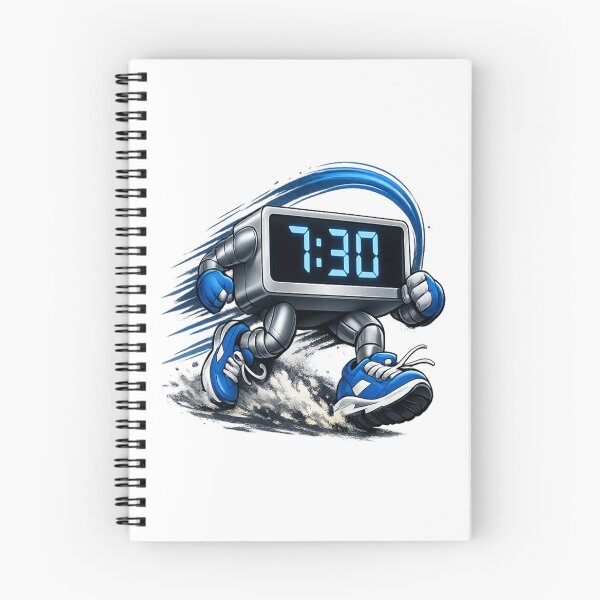 Item preview, 7:30 Running Clock Streetwear Graphic - Urban Motion TShirt Design designed and sold by FrozenHeat97.