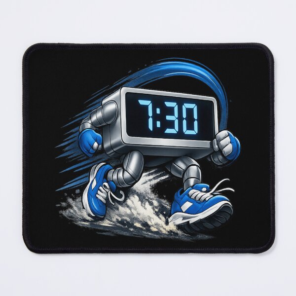 Item preview, 7:30 Running Clock Streetwear Graphic - Urban Motion TShirt Design designed and sold by FrozenHeat97.