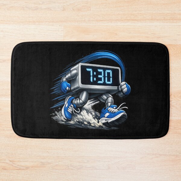 Item preview, 7:30 Running Clock Streetwear Graphic - Urban Motion TShirt Design designed and sold by FrozenHeat97.