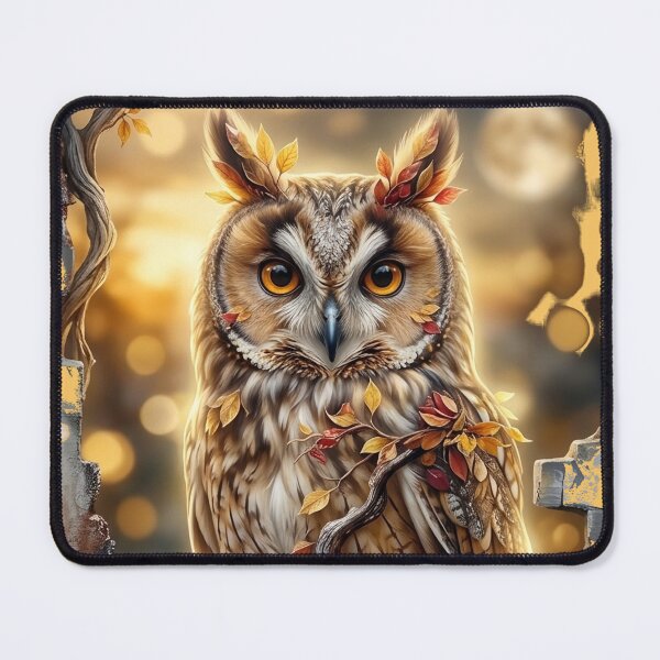 Item preview, Don't Rush Through Today – Cozy Autumn Owl Inspirational Quote Art designed and sold by Evelashop.