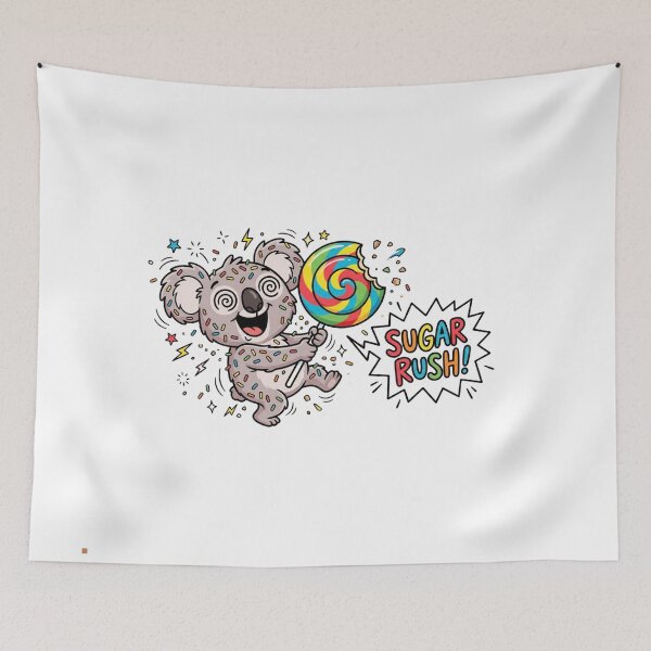 Item preview, Funny Sugar Rush Koala Candy Meme designed and sold by jeshands.