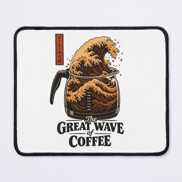 Item preview, The Great Wave of Coffee – Japanese Wave Coffee Lover Design designed and sold by Leo Bennett.