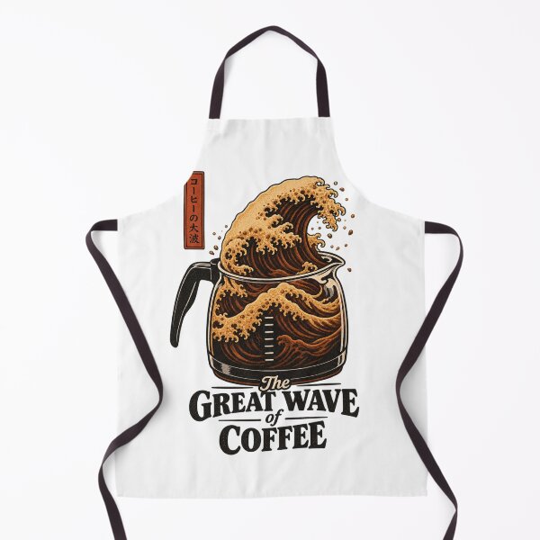 Item preview, The Great Wave of Coffee – Japanese Wave Coffee Lover Design designed and sold by Leo Bennett.
