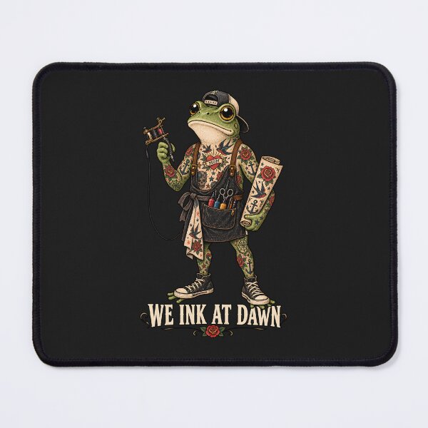 Item preview,  We Ink At Dawn Shirt, Funny Frog Meme Tattoo Tee, Tattoo Lover Inking Machine Gift, Tattoo Artist Humor designed and sold by greatmar1.