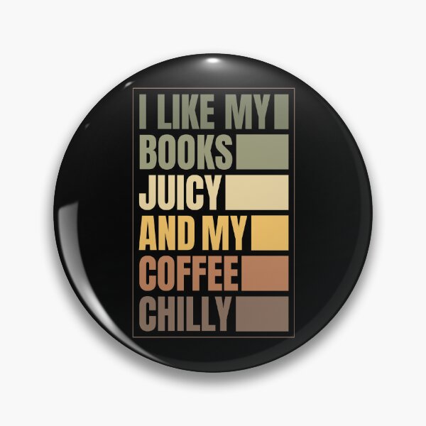 Item preview, Juicy Books Chilly Coffee Retro Typography – Book Lover Coffee Lover Design designed and sold by Chonkz.