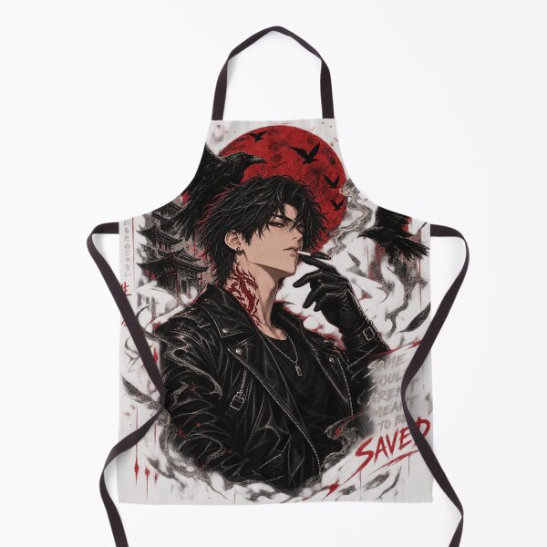 Item preview, Dark Anime Boy Gothic Crow Aesthetic designed and sold by NovaToons.