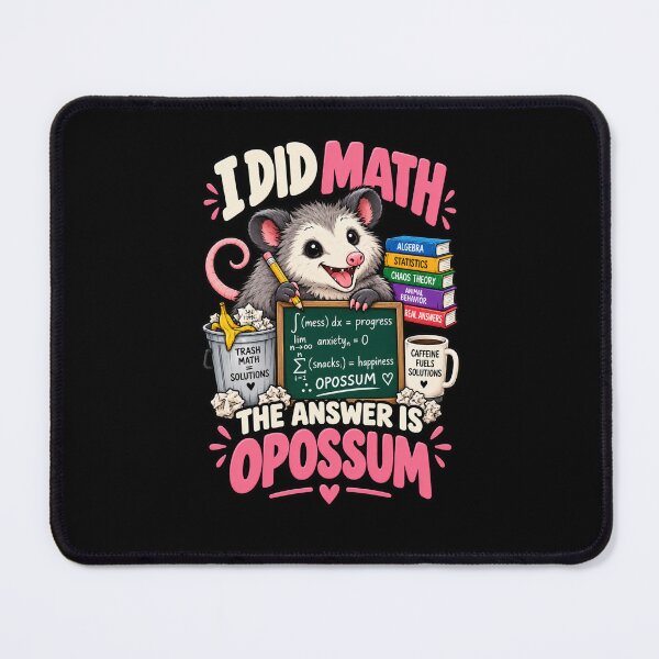 Item preview, I Did Math The Answer Is Opossum .. Funny Math Animal designed and sold by Ridaelb.