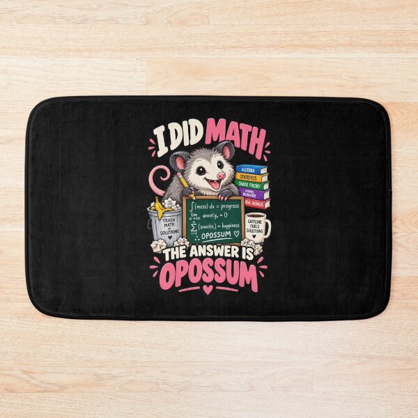 Item preview, I Did Math The Answer Is Opossum .. Funny Math Animal designed and sold by Ridaelb.