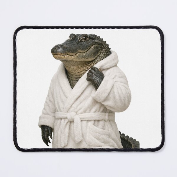 Item preview, American Alligator Fluffy Bathrobe designed and sold by Sillytoe.