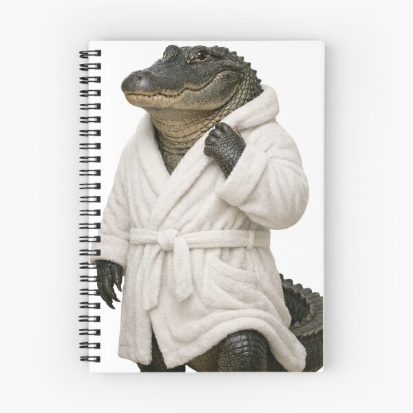 Item preview, American Alligator Fluffy Bathrobe designed and sold by Sillytoe.