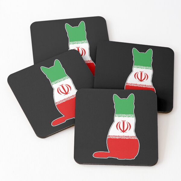 Item preview, Cat Flag of Iran designed and sold by wickedcartoons.