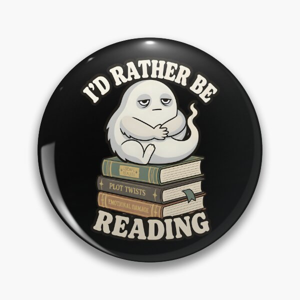 Item preview, I'd Rather Be Reading Cute Bookworm Ghost Book Lover Gifts designed and sold by LeSoniPapaPrint.
