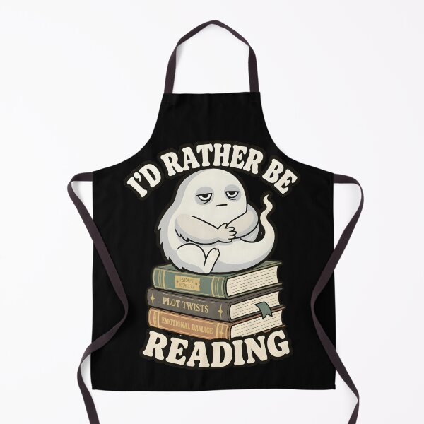 Item preview, I'd Rather Be Reading Cute Bookworm Ghost Book Lover Gifts designed and sold by LeSoniPapaPrint.