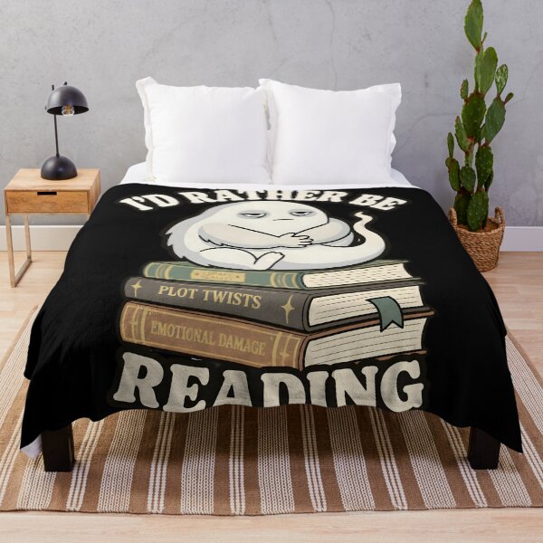 Item preview, I'd Rather Be Reading Cute Bookworm Ghost Book Lover Gifts designed and sold by LeSoniPapaPrint.