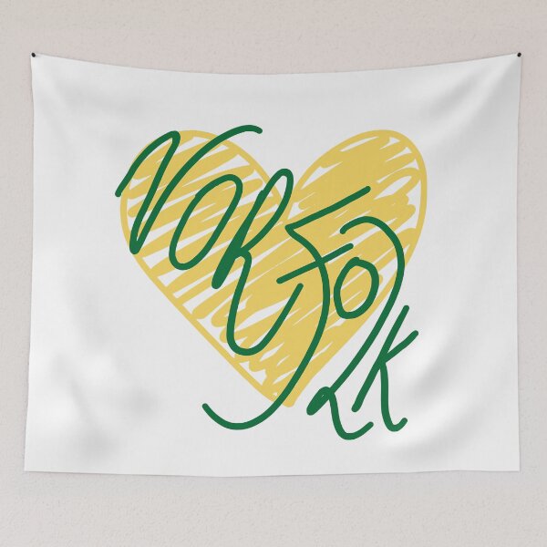 Item preview, Norfolk Love – Handwritten Typography Heart Design designed and sold by MyriadNorfolk.